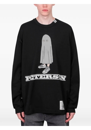 Maison MIHARA YASUHIRO graphic-print long sleeve T-shirt - Black