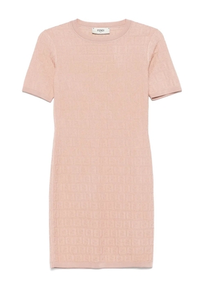FENDI monogram mini dress - Pink