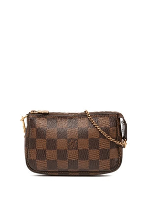 Louis Vuitton Pre-Owned 2012 Damier Ebene Mini Pochette Accessoires handbag - Brown