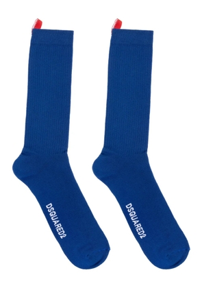 DSQUARED2 ribbed-knit socks - Blue