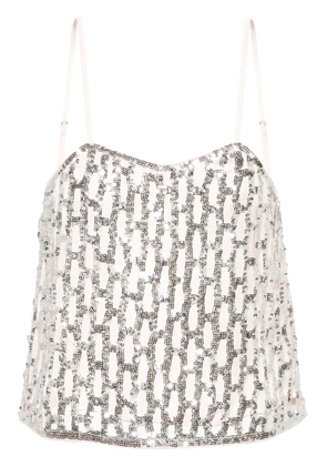 Forte Forte sequin-embellished sleeveless top - Silver