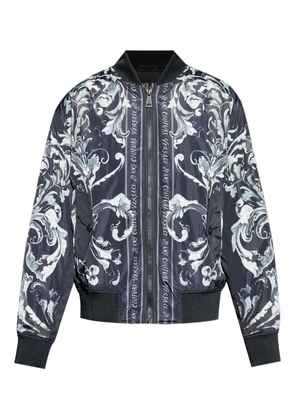 Versace Jeans Couture baroque-print bomber jacket - Black