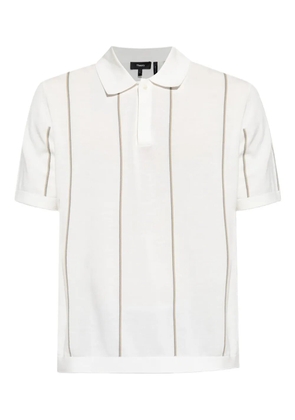 Theory striped polo shirt - White