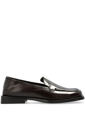 The Attico leather loafers - Black