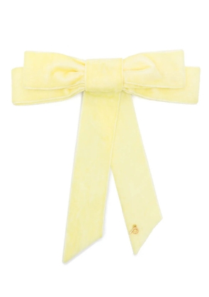 Parlor velvet hair clip - Yellow