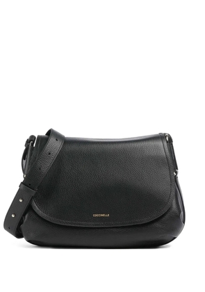 Coccinelle Rebekka pebbled-leather cross-body bag - Black