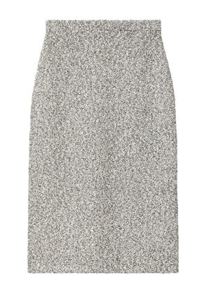 Tory Burch tweed midi skirt - Black