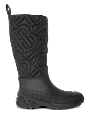 Burberry Rotherfield quilted rain boots - Black