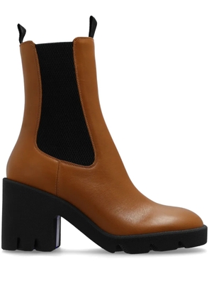 Burberry leather Chelsea boots - Brown