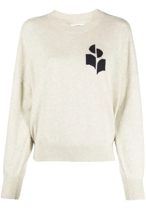MARANT ÉTOILE Marisans logo-intarsia sweater - Grey