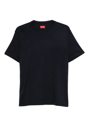 Isaia logo-embroidered T-shirt - Blue