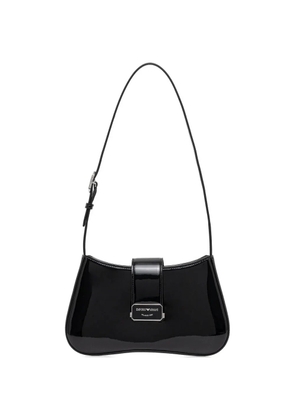 Emporio Armani buckle-strap shoulder bag - Black