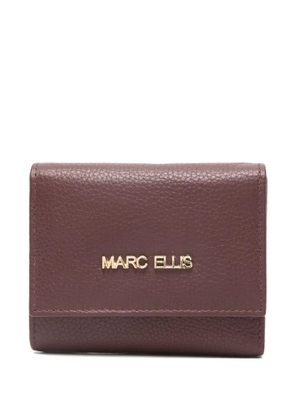 Marc Ellis logo-plaque leather wallet - Brown