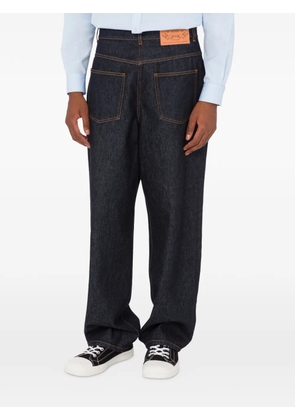 Moschino stitching cotton jeans - Blue