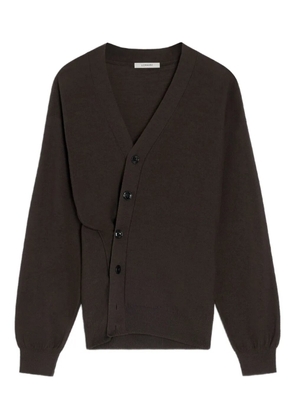 LEMAIRE twisted V-neck cardigan - Brown