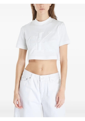 Calvin Klein Jeans logo-embossed T-shirt - White