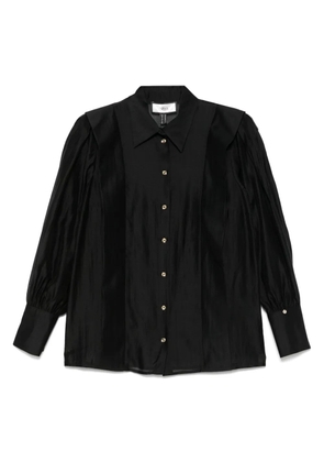 NISSA pleated shirt - Black