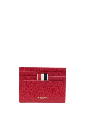 Thom Browne pebbled-leather card holder - Red