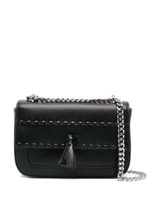 Cult tassel-detail chain-strap satchel bag - Black