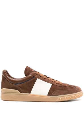 Valentino Garavani Upvillage suede sneakers - Brown