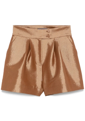 STYLAND taffeta shorts - Brown