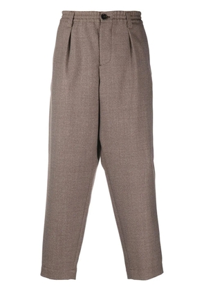 Marni straight-leg wool trousers - Brown