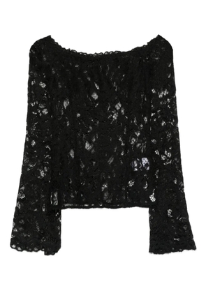MANURÍ Nomi Lace off-shoulder top - Black