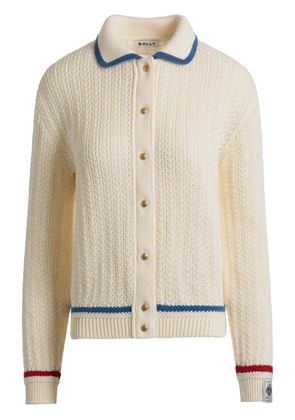 Bally cotton cardigan - White