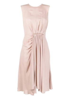 Blanca Vita gathered-detail sleeveless dress - Pink