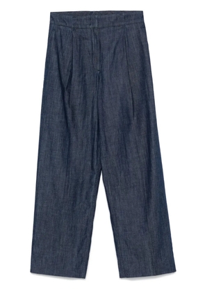 Another Tomorrow chambray wide-leg jeans - Blue