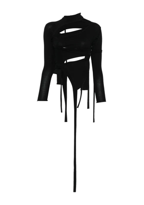 Ottolinger cut-out top - Black