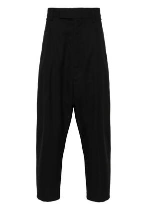 MORDECAI tapered cropped trousers - Black