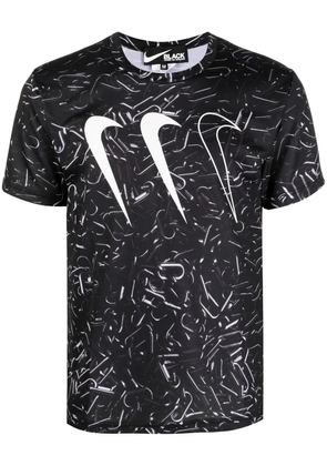 Black Comme Des Garçons logo-print short-sleeve T-shirt