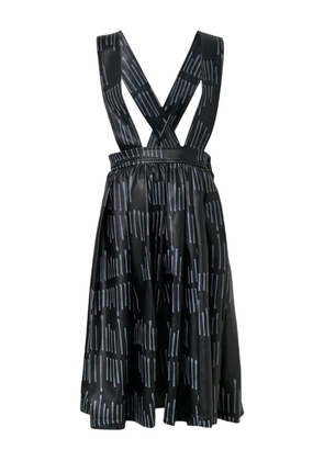 Black Comme Des Garçons Filip Pagowski print midi dress