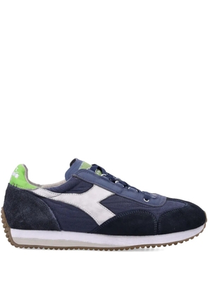 Diadora suede-panelled lace-up sneakers - Blue