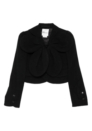 Noir Kei Ninomiya wool cropped jacket - Black