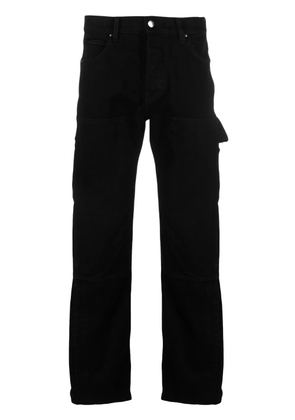 AMIRI distressed straight-leg jeans - Black