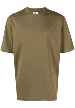 Heron Preston HPNY embroidered-logo Tshirt - Green
