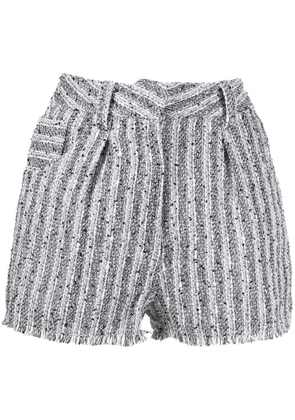IRO Honza striped shorts - Black