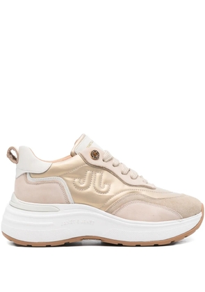 JANET & JANET 50mm logo-detail sneakers - Neutrals