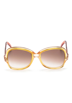 Saint Laurent Pre-Owned 1970s two-tone butterfly-frame sunglasses - Yellow