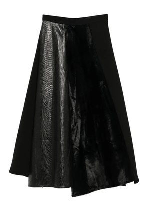 Junya Watanabe asymmetric hem skirt - Black