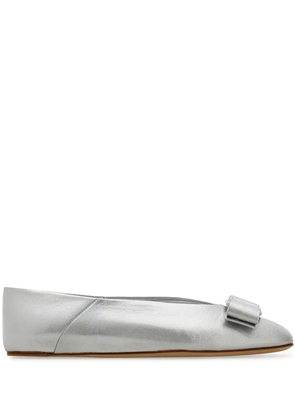 Ferragamo Vara Bow ballet flats - Silver