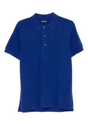 TOM FORD short-sleeve polo shirt - Blue