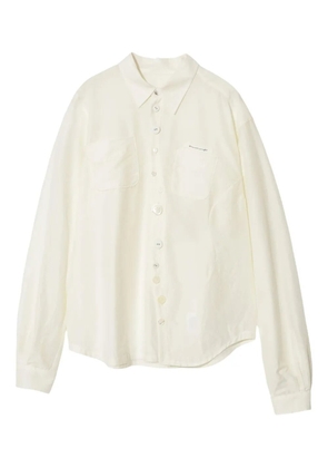 Undercover asymmetrical-buttons shirt - Neutrals