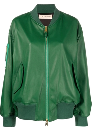 Blanca Vita zip-fastening bomber jacket - Green