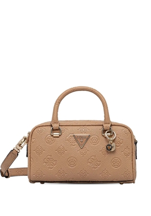 GUESS USA logo-plaque cross body bag - Neutrals