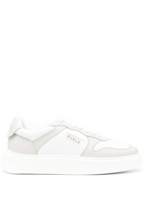 Furla Sport logo-lettering sneakers - White