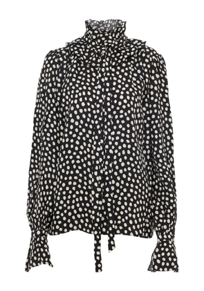 Chloé ruffled high-neck blouse - Black