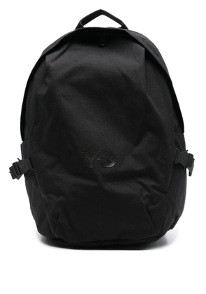 Y-3 logo-plaque backpack - Black